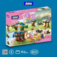 Gambar Mainan Balok Juno 8732-3A | Fairy House 6in1 | Mainan Balok Friends Rumah Pohon 6in1 - Fairy House dari Juno Toys_NEW Kota Surabaya 1 Tokopedia