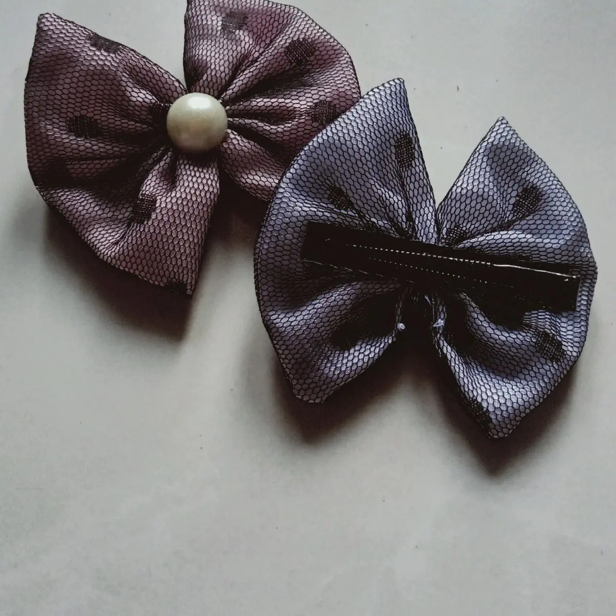 1pcs acsesoris perempuan jepit rambut motif dot hitam Katun Harian Clips