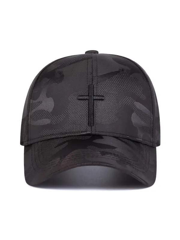 Fashion Cross & Eyelet Embroidery Design Baseball Cap, Casual Outdoor Sports Hat for Men & Women, Adjustable Sun Protection Cap for Daily Wear, Perfect for Students Outdoor Sports 8