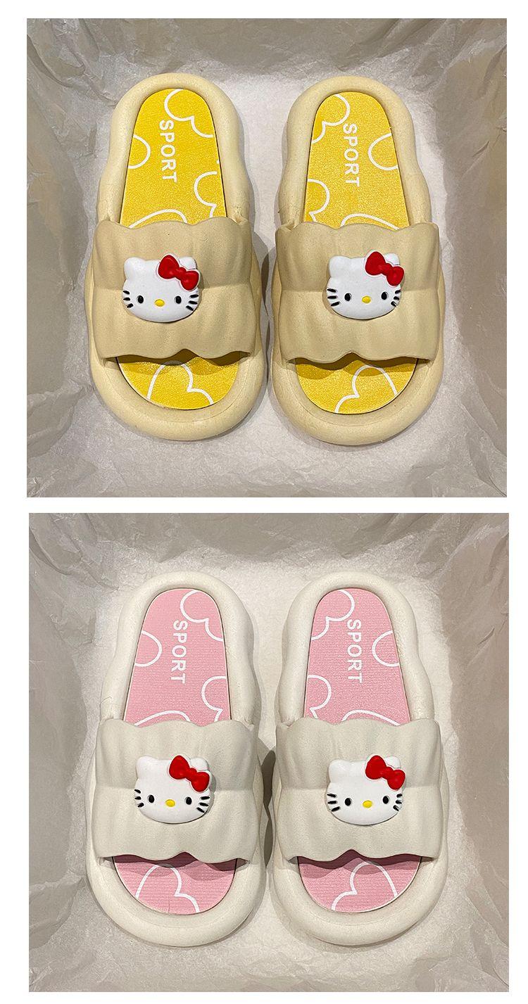 Product Introduction of Dép Hello Kitty, Thiết Kế Hoạt Hình Dễ Thương, Có Thể Đeo Ngoài Trời, Dép Hellokitty, Dành Cho Nữ, Đế Dày, Thoải Mái, Thích Hợp Để Tắm Trong Nhà, Dép Chống Trượt, Năm 2025 15