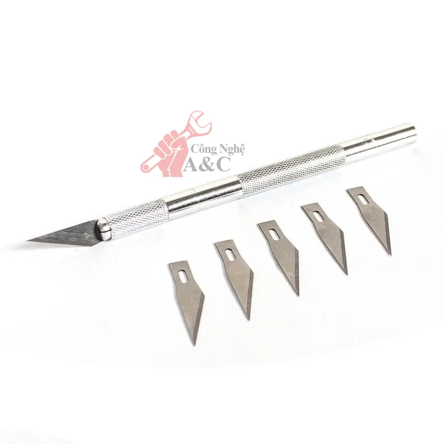 BỘ DAO ĐIÊU KHẮC, DAO CHUỐT BÚT CHÌ KÈM 6 LƯỠI ( Hỏa tốc TPHCM )
