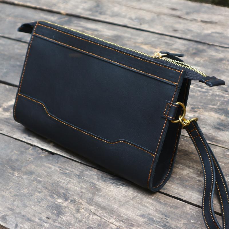 Túi clutch da bò thật, túi nam cầm tay khẳng định chất riêng.CT01 1