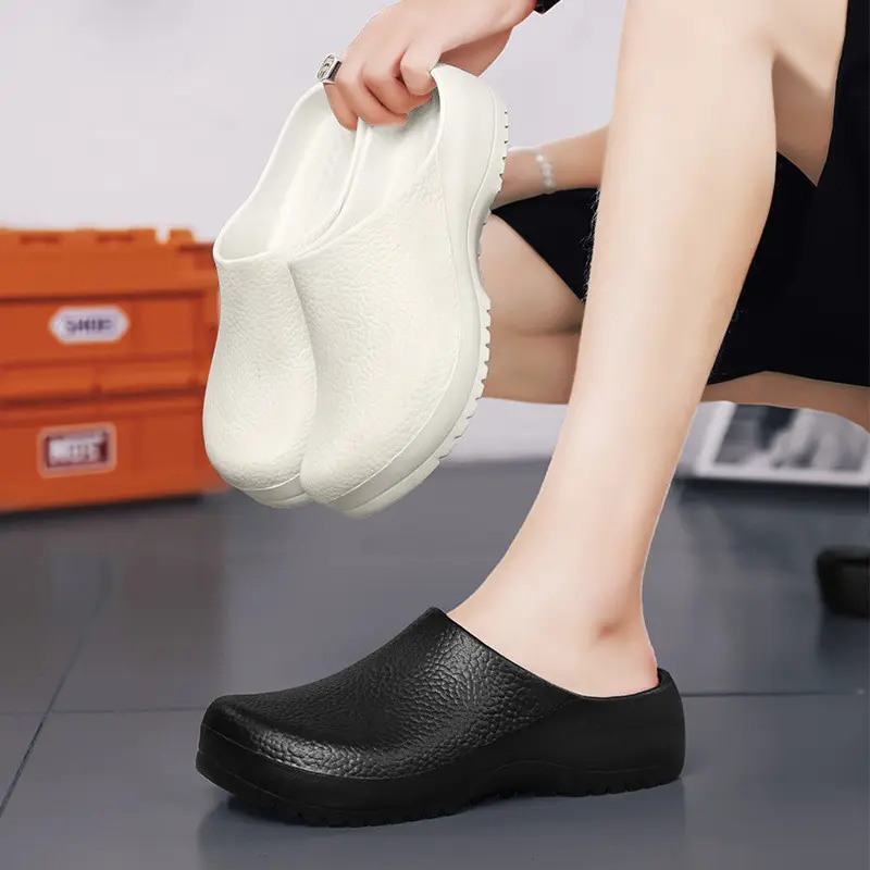 waterproof and oil-proof chef shoes men's and women's fashion nurse shoes foot cover light sandals