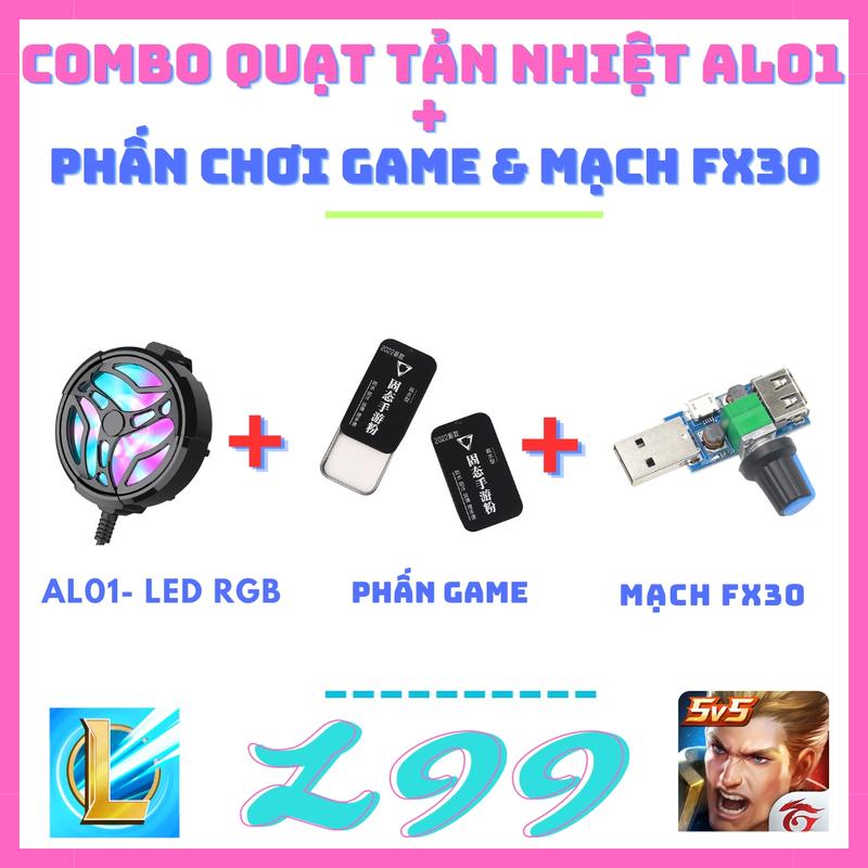Combo 3 món quạt tản nhiệt - Phấn chơi game và mạch chỉnh tốc độ quạt