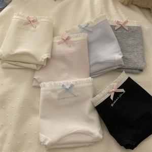 Pure cotton underwear for girls Antibacterial, mid-waist, soft cotton underwear 7A, wider and more comfortable, breathable, not tight at the waist.