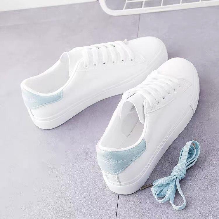 Product Introduction of White Shoes for Women 2023 New Flat Women's Shoes Summer Matching Skirt Versatile Soft Leather Casual Sneakers Versatile Sneakers 16