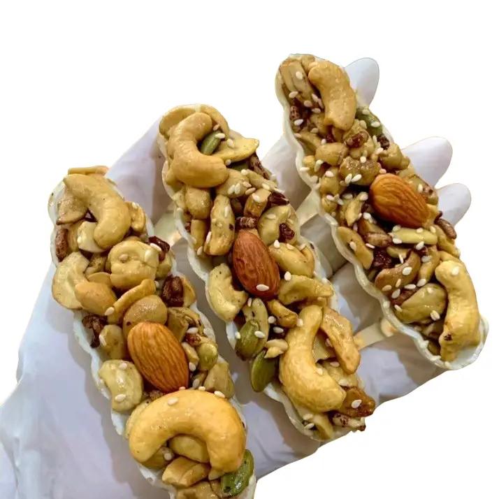 1kg Bánh Thuyền Mix Hạt Dinh Dưỡng Thơm Ngon. Bổ Dưỡng .Lượng đường thấp Ăn Vặt Nuts Food Snack Cay