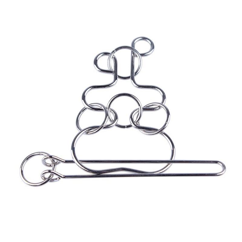Daru Interlocked Metal Rings IQ Brain Teaser Puzzle Fidgets Toy ...