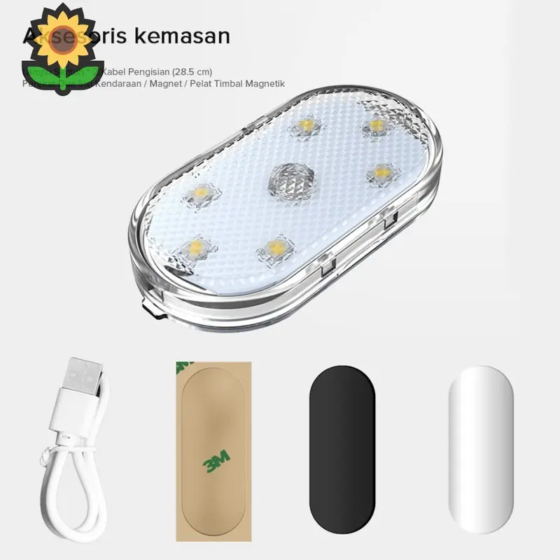 6LED Interior Car Touch Light  USB, Decoration, Reading, Motion Sensor, 5V.pain 5