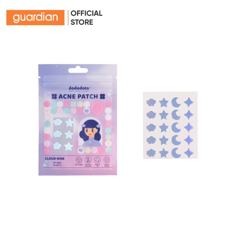 Miếng Dán Mụn Nhiều Màu Sắc Dododots Acne Patch Cloud Nine Hình Đám Mây 20 Cái