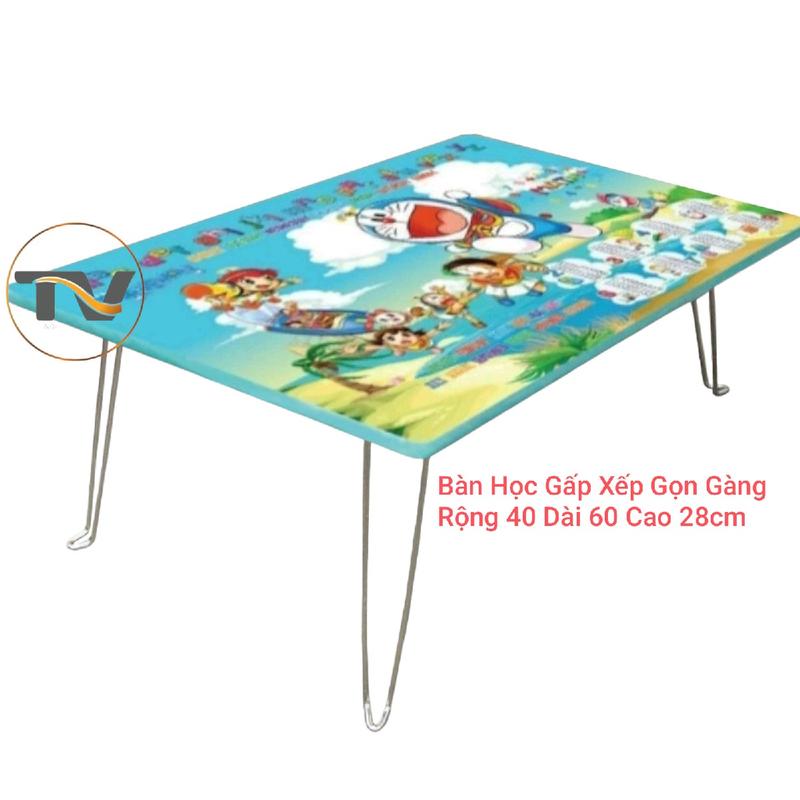  Bàn Học Sinh Sinh Viên Ngồi Bệt Ngồi Trên Giường Chân Kẹp Gấp Xếp Gọn Gàng KT 40x60x28cm 