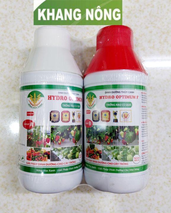 combo 2 chai dinh dưỡng thủy canh (group A và group B) chuyên trồng rau chai 500ml