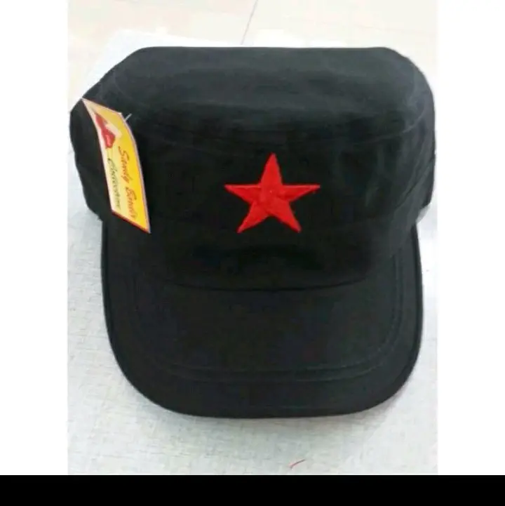 topi komando bordir bintang Topi Bisbol Kapas Blue 0