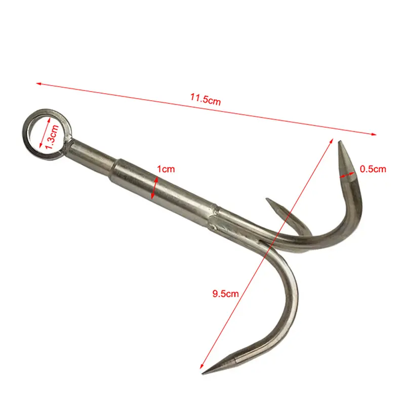 Móc khóa hàm bằng thép không gỉ, móc leo núi đa năng, móc chiến đấu, để đi bộ đường dài, cắm trại và câu cá ngoài trời, sử dụng đi bộ đường dài 8