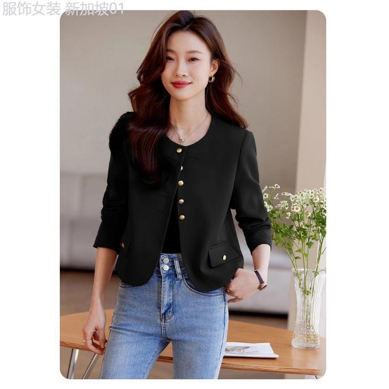 Product Introduction of Tree page  This Year's Popular Small Fragrant Style Short Coats And Shirts For Women 2024 Autumn New French Lady Temperament Suit Tops 34