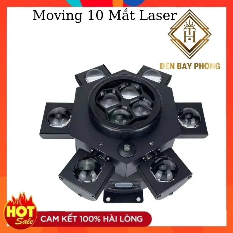 Đèn Moving 10 Mắt + Laser Mẫu Mới Nhật Thị Trường Thích Hợp Lắp Phòng Hát karaoke nhà hàng tiệc cưới 1
