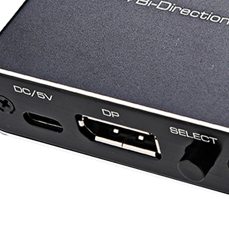 Bộ chuyển đổi bộ chuyển đổi, Labfvke, Bộ chuyển đổi DisplayPort hữu ích và đáng tin cậy, Nhiều nguồn DisplayPort 14 1X2 2x1, Bộ chuyển đổi DP chuyên nghiệp và thực tế, Thích hợp cho rạp hát tại nhà, Thuận tiện, Bộ chuyển đổi DP 14 1X2 2x1 4