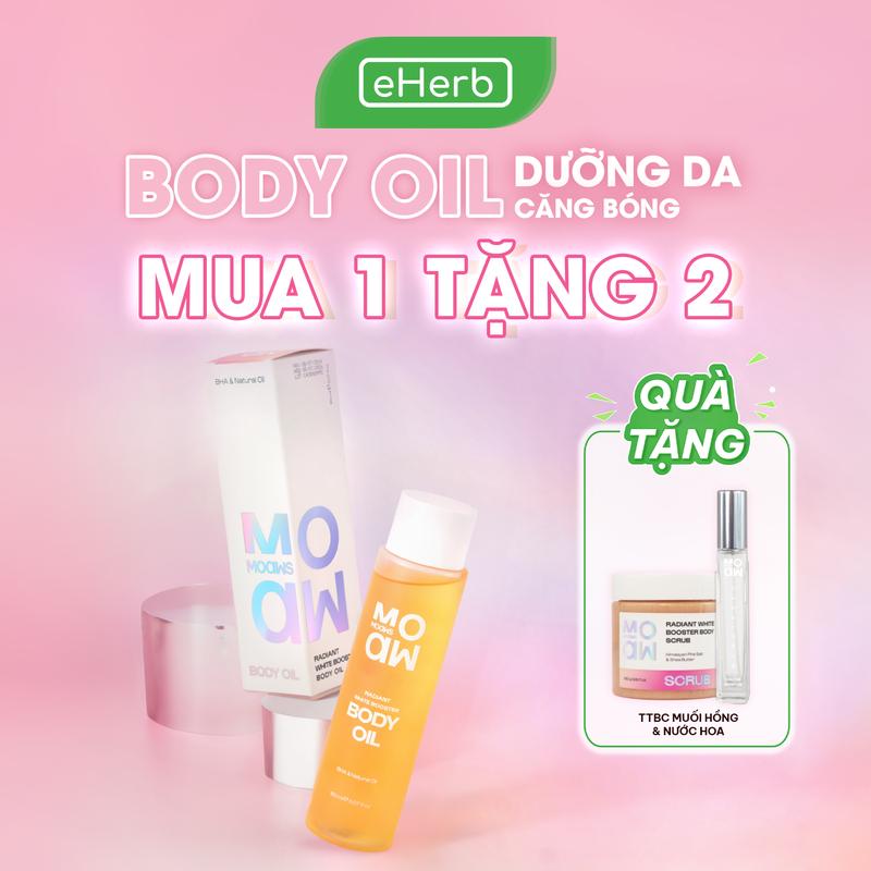 MUA 1 TẶNG 1 Dầu Dưỡng Trắng Da Toàn Thân MOAW MOAWS Làm Sáng Da Mềm Da Giảm Thâm