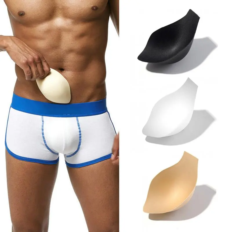 Men Swimming Briefs Inside Front Sponge Pad Swimwear Underwear Push Up Pad Swimming Trunk Protection Pad