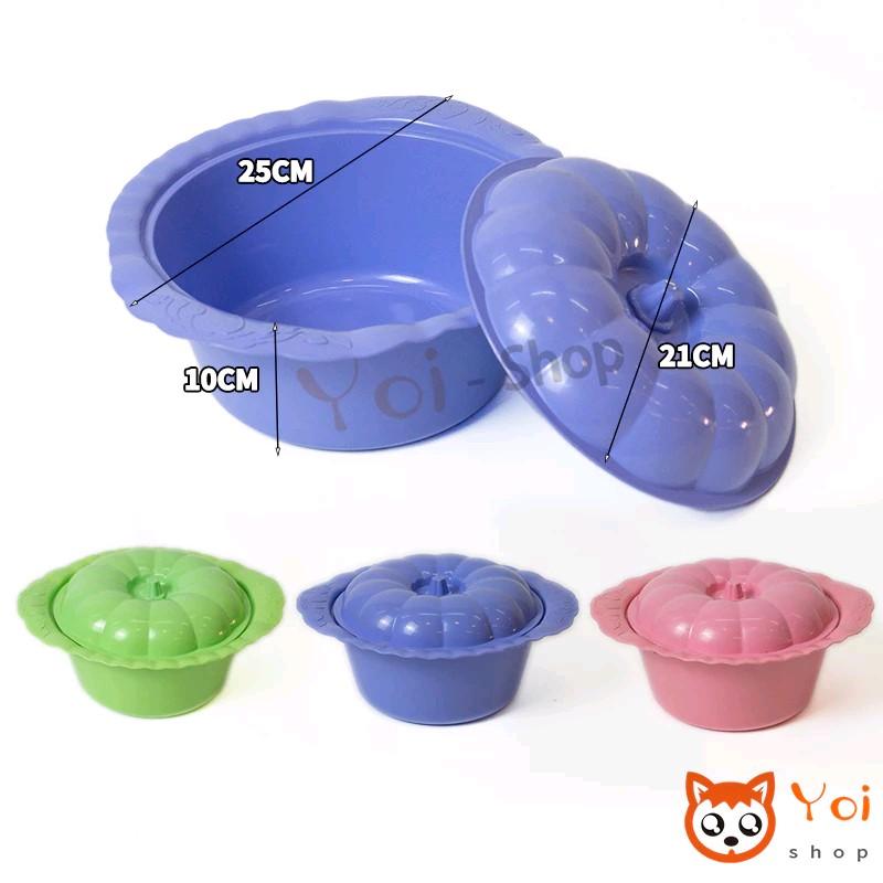 Party Set /Piring Plastik Set 28pcs/ Piring 6pcs Mangkok 6pcs Basi Segi 4pcs 5