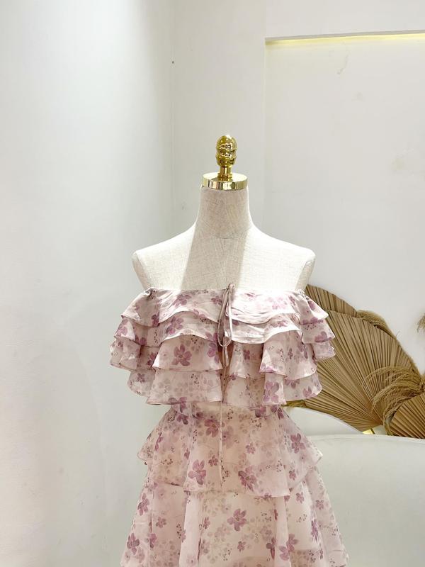 TIELA Đầm váy hoa trễ vai tầng -Flossy Dress 6