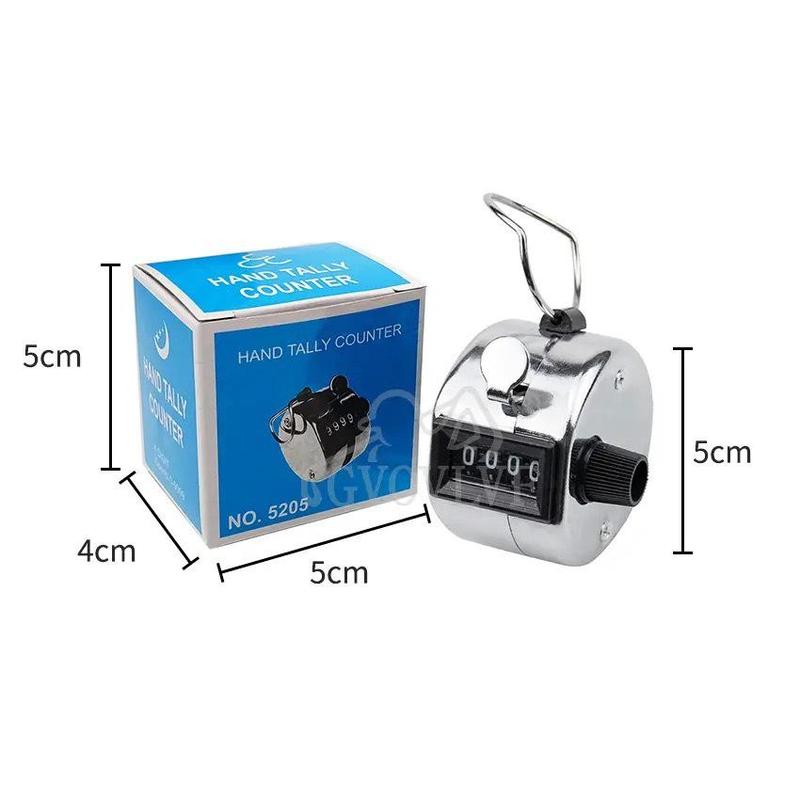 Máy đếm số lượng cầm tay 4 số cơ học đếm số lượng, kiện, sản phẩm ngành may
