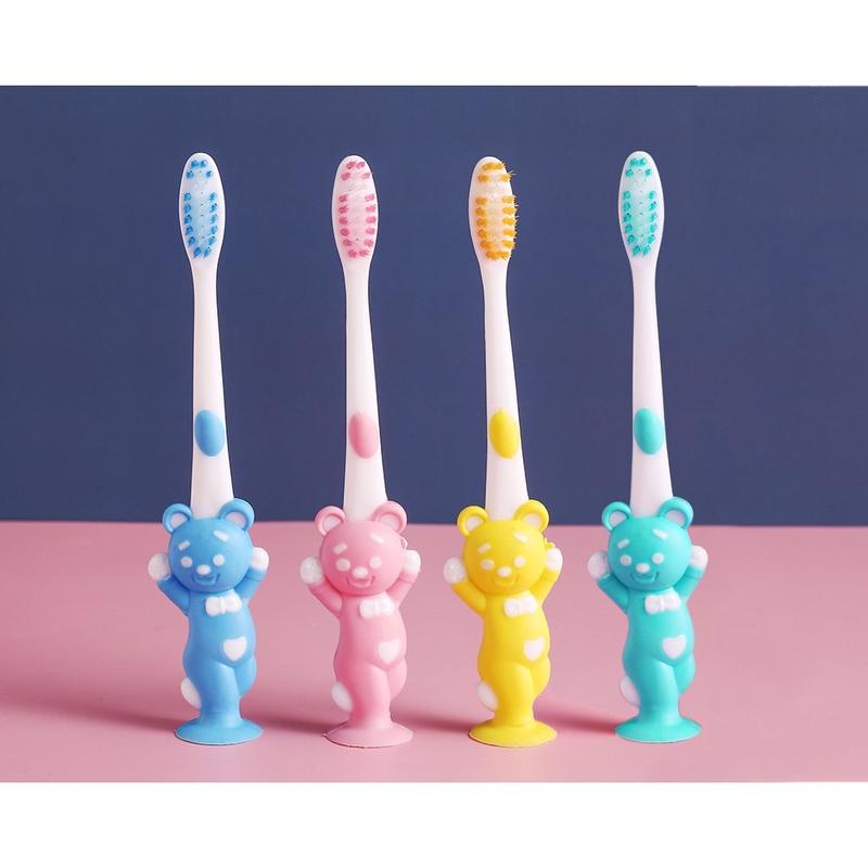 Product Introduction of Set 4 Bàn Chải Đánh Răng Hình Gấu Đáng Yêu Cho Bé | Bàn Chải Đánh Răng Trẻ Em Lông Mềm Mịn Không Gây Đau Voi 3