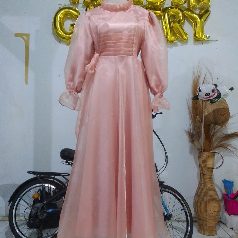DRESS ORGANZA CRISTAL PREMIUM Gamis Seragam 2