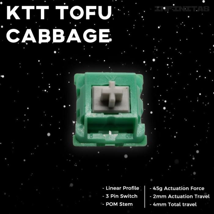Content KTT Cabbage Tofu Pre-Lubed Mechanical keyboard switch (Linear) 0
