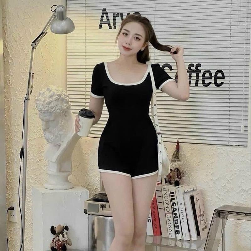 Set Bộ Liền Thân Jum Đùi Tay Ngắn Siêu Hot [Đi Chơi, Đi Biển] Nữ Women