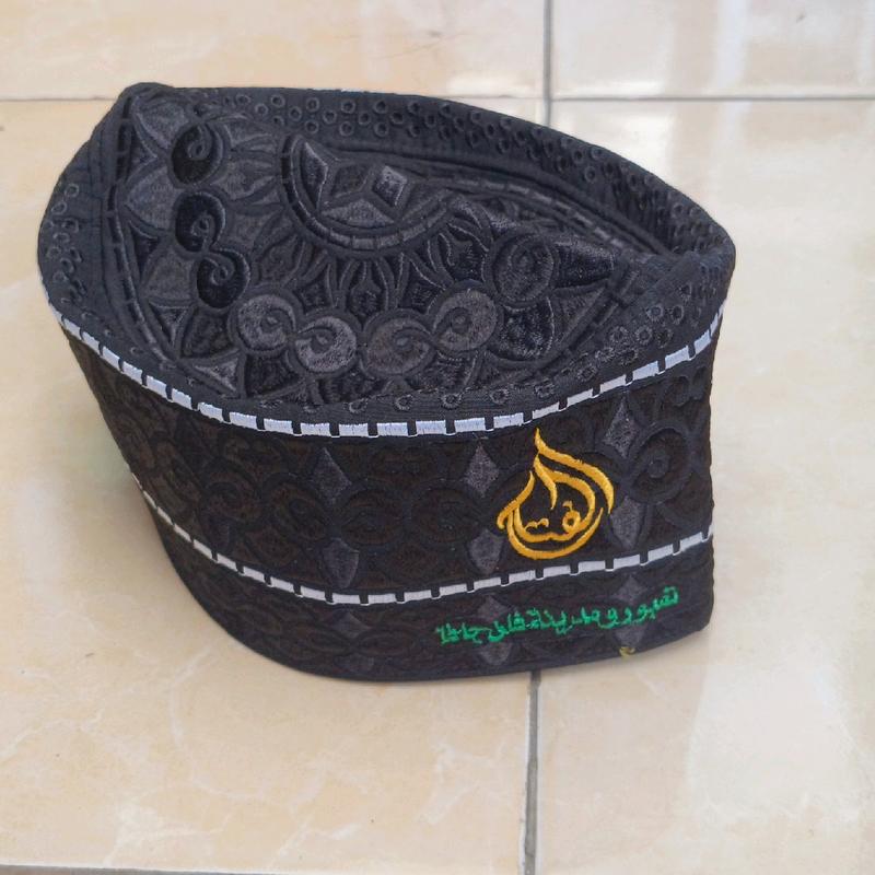 Peci Oman BANGLADESH LOGO AL-FATAH TERMURAH(POLOS NON LOGO) Muslim Kopiah Songkok 5