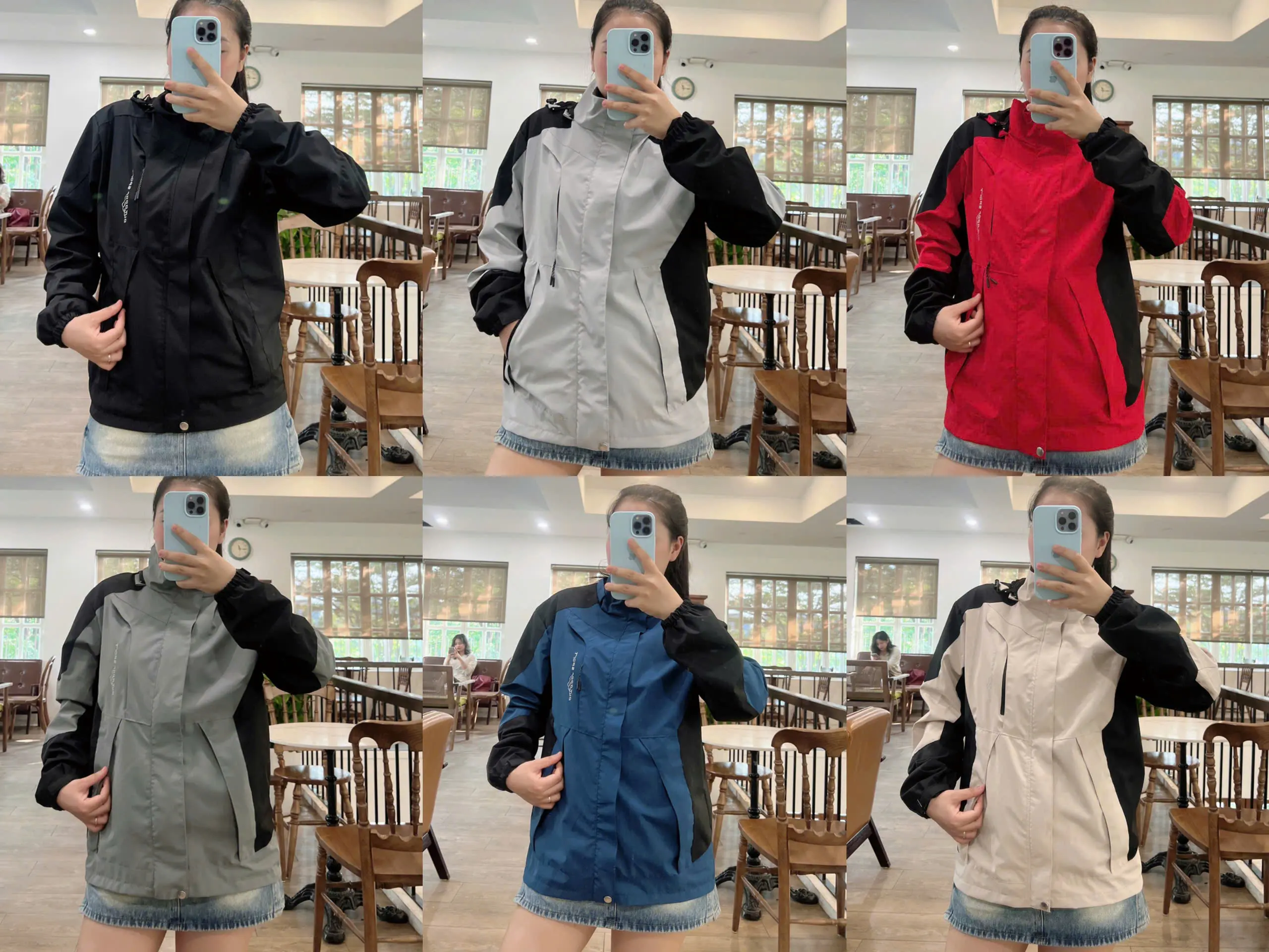 Áo khoác gió 2 lớp cao cấp,chống nước ,chống gió, chống nắng,có mũ,phối màu trẻ trung năng động phù hợp với mọi lứa tuổi