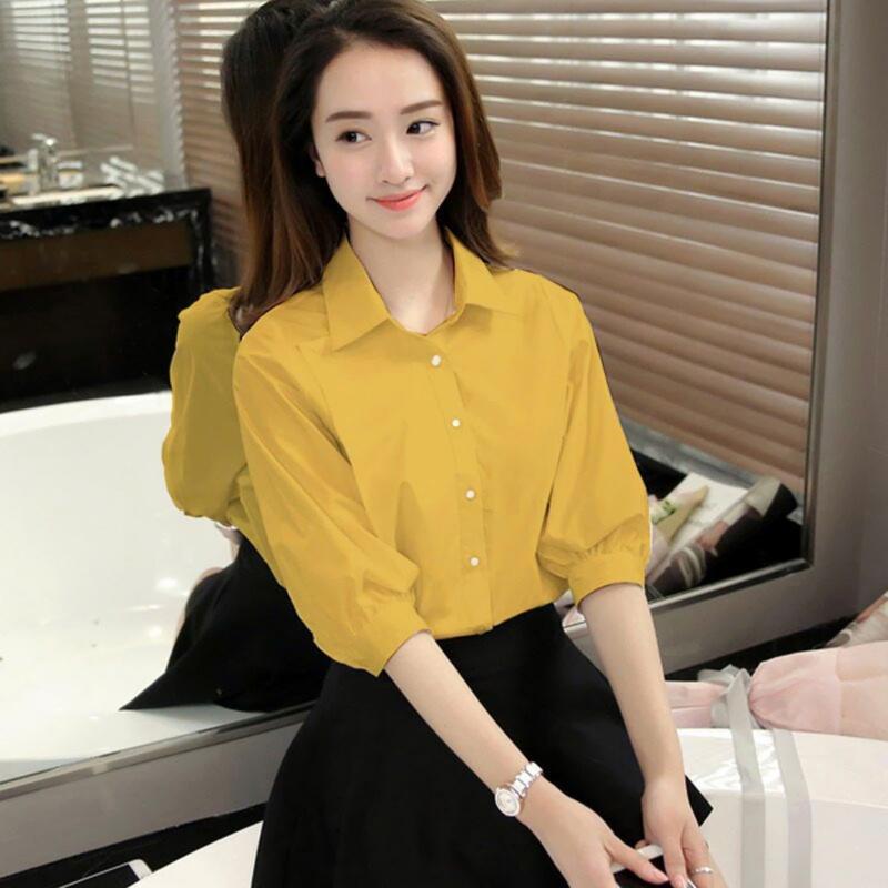 Product Introduction of ÁO SƠ MI TAY LỠ CÁCH  ĐIỆU   ÁO KIỂU NỮ CÔNG SỞ THỜI TRANG 15