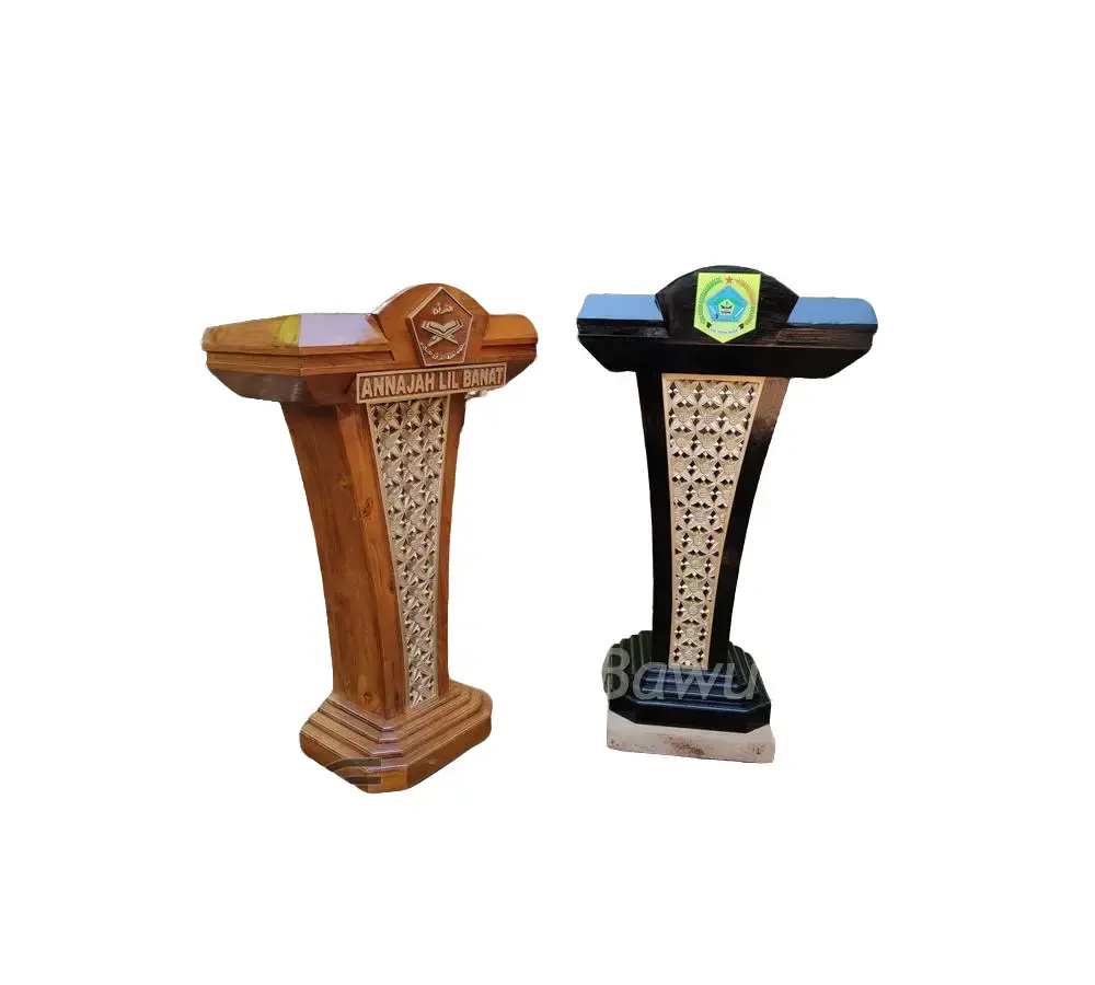 Mimbar Pidato Kayu Jati Minimalis [READY STOCK] Model Podium Presiden