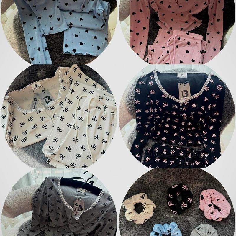 Set đồ thun pijama hoạ tiết xinh xắn 8