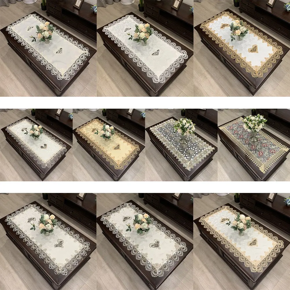 Rectangle European Embroidered CoffeeTablecloth  for Western Tea Table Cloth