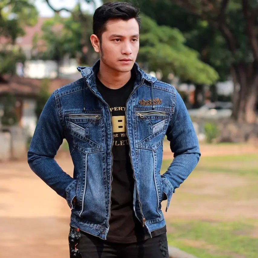 Jaket Jeans Denim Pria Premium Betopi  Lepas Pasang