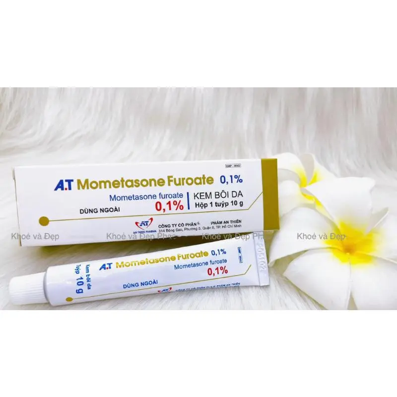 KEM BÔI NGOÀI DA HÀNG CHUẨN HÃNG A.T MOMETASONE FUROATE 0.1% 10G