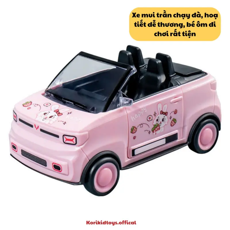 Đồ chơi xe ô tô thể thao mui trần chạy đà dễ thương, mô hình xe tăng ngầu đét cho bé car toy 1