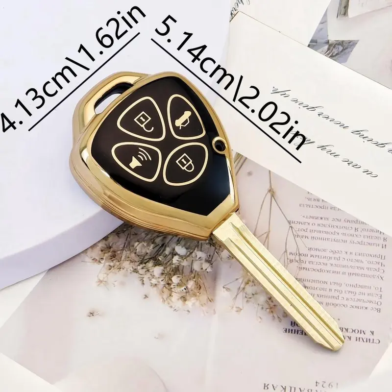 TPU Car Key Case, Dustproof & Anti-fall Car Key Cover, Durable Car Accessories for Toyota for Scion, for Camry, for Rav4, for Corolla, for 4Runner, for Yaris, for Matrix, for Venza, for Avalon 1