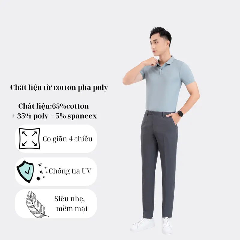 Áo polo Nam Cotton Trơn màu Đen Chất Cotton, Thấm Hút mồ hôi,thoáng mát - Thương Hiệu Phananh.4man's Menswear Shirt Ngắn Tay 4