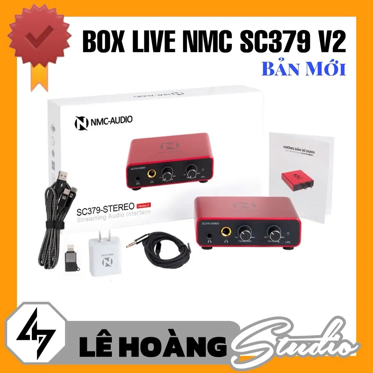 Box Live NMC SC379 Version 2 Hỗ Trợ Thu Âm Hát Live Stereo 24bit Có PK live sạc không kén điện thoại