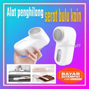 Fuzz Trimmer Compact Portable Rechargeable Lint Remover Penghilang Bulu Benang Kain Baju