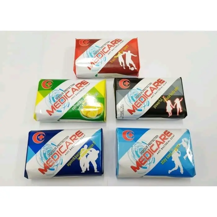4/12 PCS Sabun Mandi Medicare Sabun Batang 90 gram Biru Hitam Kuning Merah Perawatan Soap Membersihkan Tubuh 1