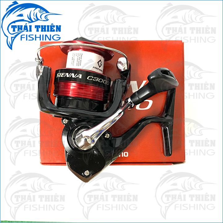 Shimano Máy Câu Cá Sienna 2019 C3000 Tỉ Lệ Vòng Quay 5.0:1 Lực Kéo 8.5kg Trọng Lượng 250g Tay Quay Thép Không Gỉ Sức Chứa Dây Nylon Mono 3-150m