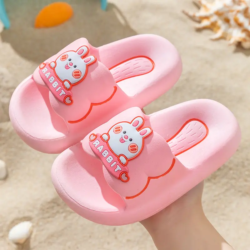【Vofox】 New children's boy's girl's outdoor indoor cute cartoon slippers