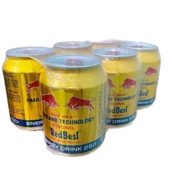 12 LON NƯỚC TĂNG LỰC BÒ HÚC REDBEST (12 LON* 250ML) TẶNG 1 cây thạch dai dai(ko phải red bull