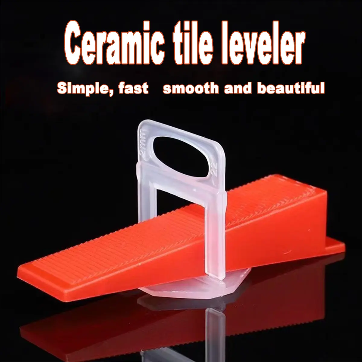 100PCS reusable leveling system tile leveling tile wedge ceramic tile push  clamp ceramic Ceramic Tile Leveling tool & Wedge Kit