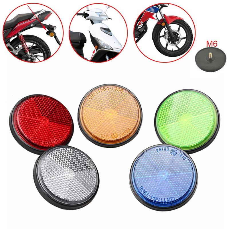 Mặt nạ phản chiếu hình tròn, cho ô tô, xe tải, xe máy, xe đạp và bộ kéo, phụ kiện chiếu sáng, phụ kiện ánh sáng khúc xạ Thông Dụng màu đỏ, vàng, trắng, xanh lam và xanh lục 4