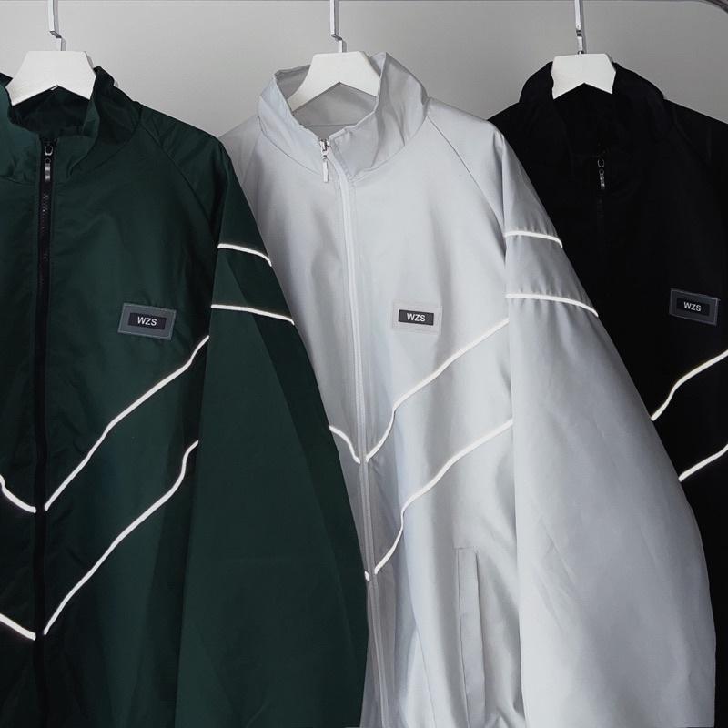Áo Khoác Dù WZS Jacket Dày Dặn Tag Cao Su Viền Phản Quang Form To Unisex Nam Nữ - Sarah Store 2